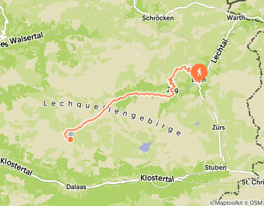 Karte der Tour