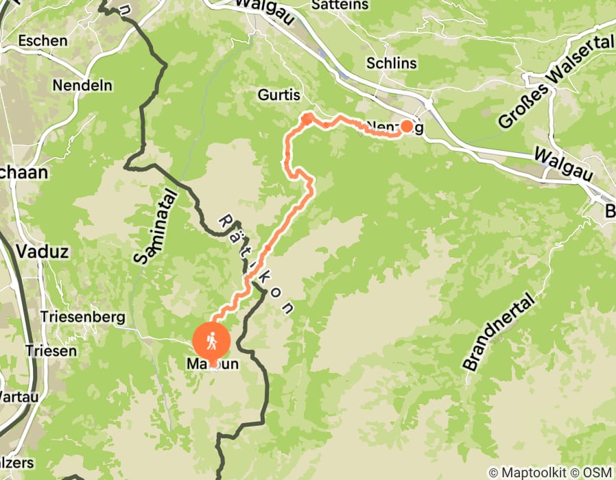 Karte der Tour