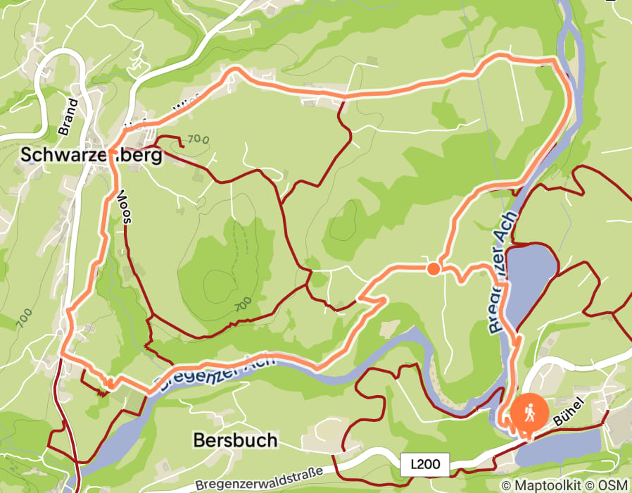Karte der Tour