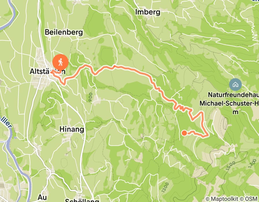 Karte der Tour