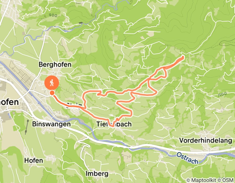 Karte der Tour