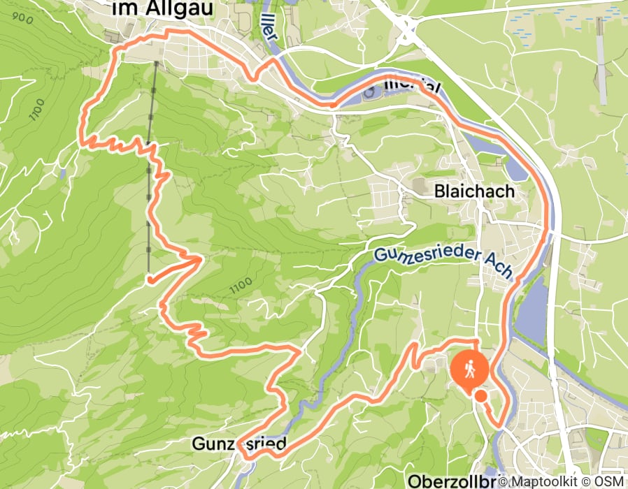 Karte der Tour