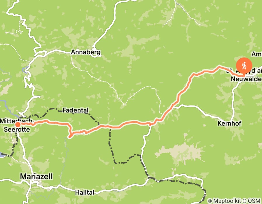 Karte der Tour