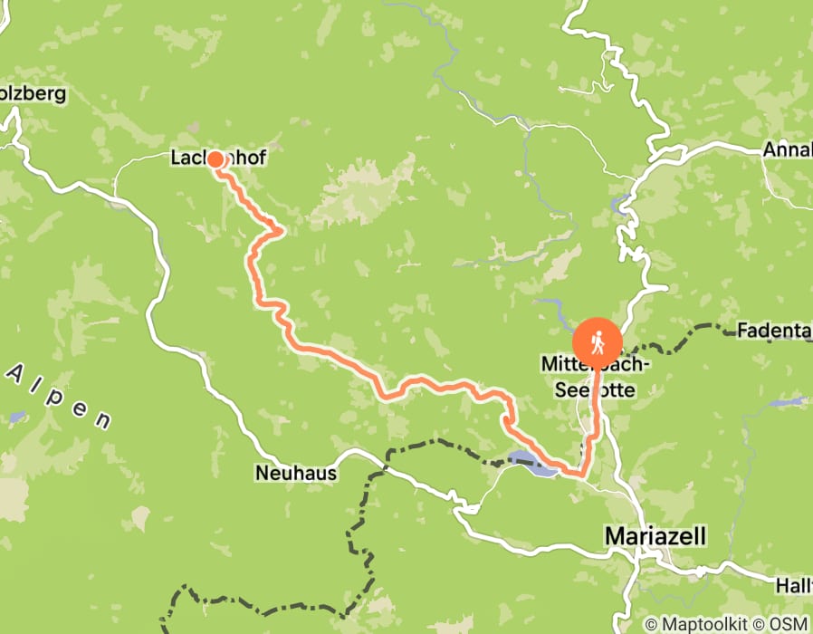Karte der Tour