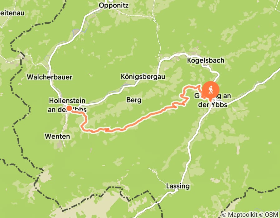 Karte der Tour