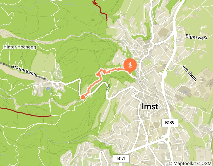 Karte der Tour