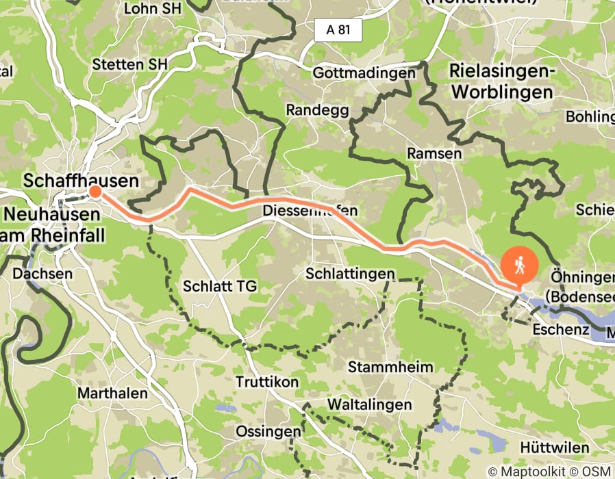 Karte der Tour