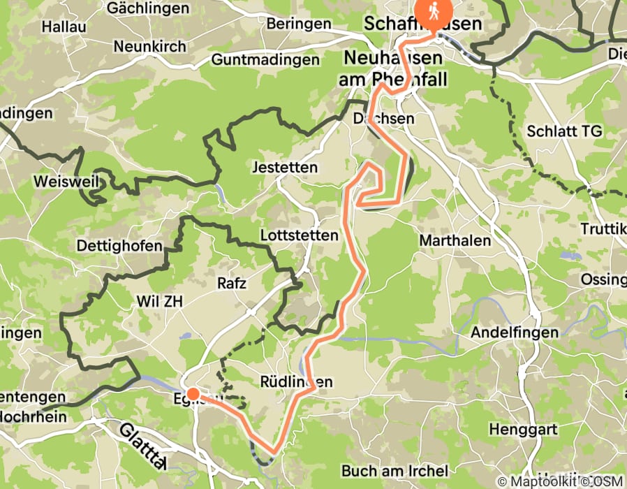 Karte der Tour