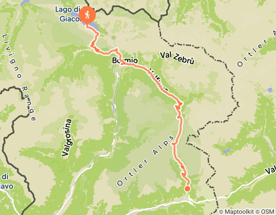 Karte der Tour