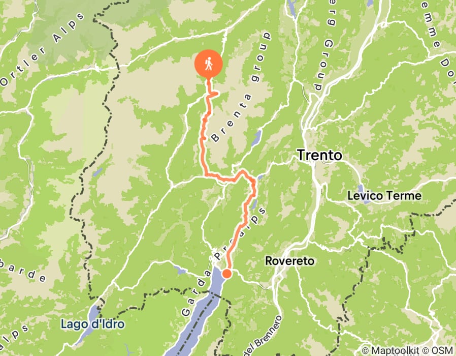 Karte der Tour