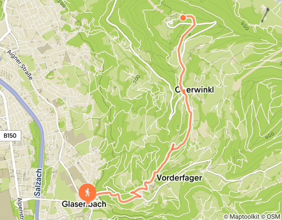 Karte der Tour