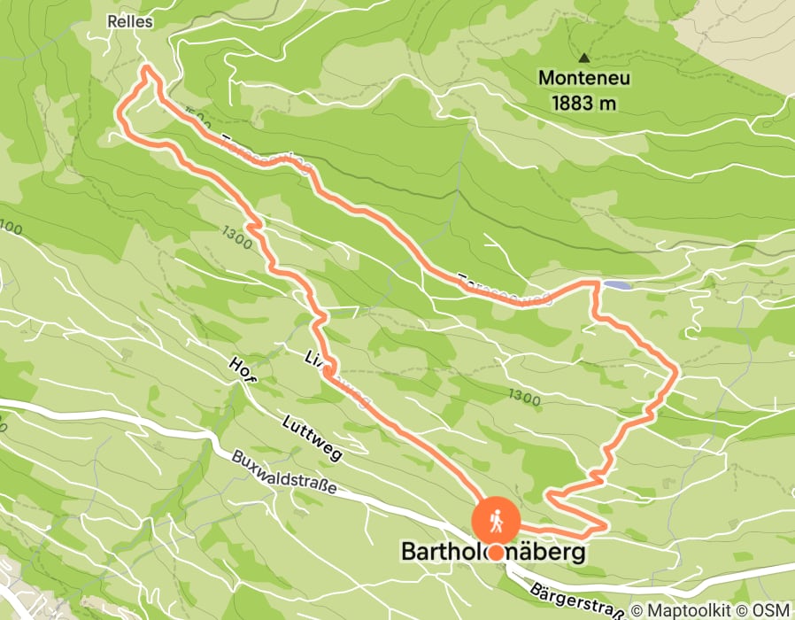 Karte der Tour