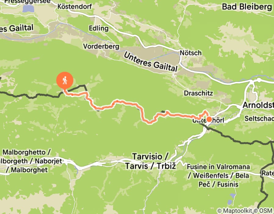 Karte der Tour