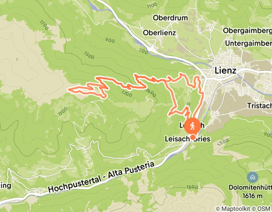 Karte der Tour
