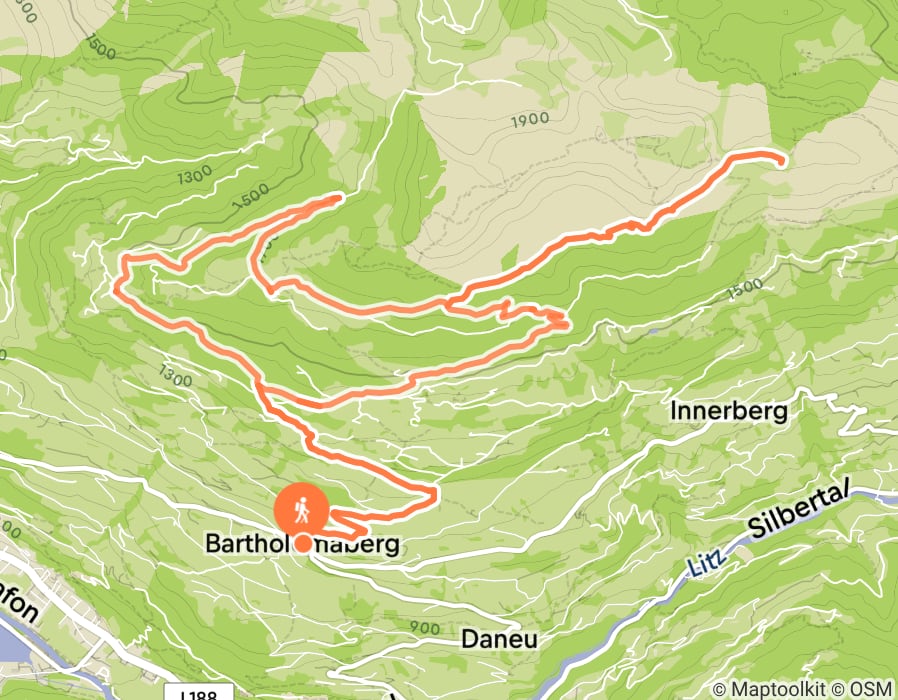 Karte der Tour