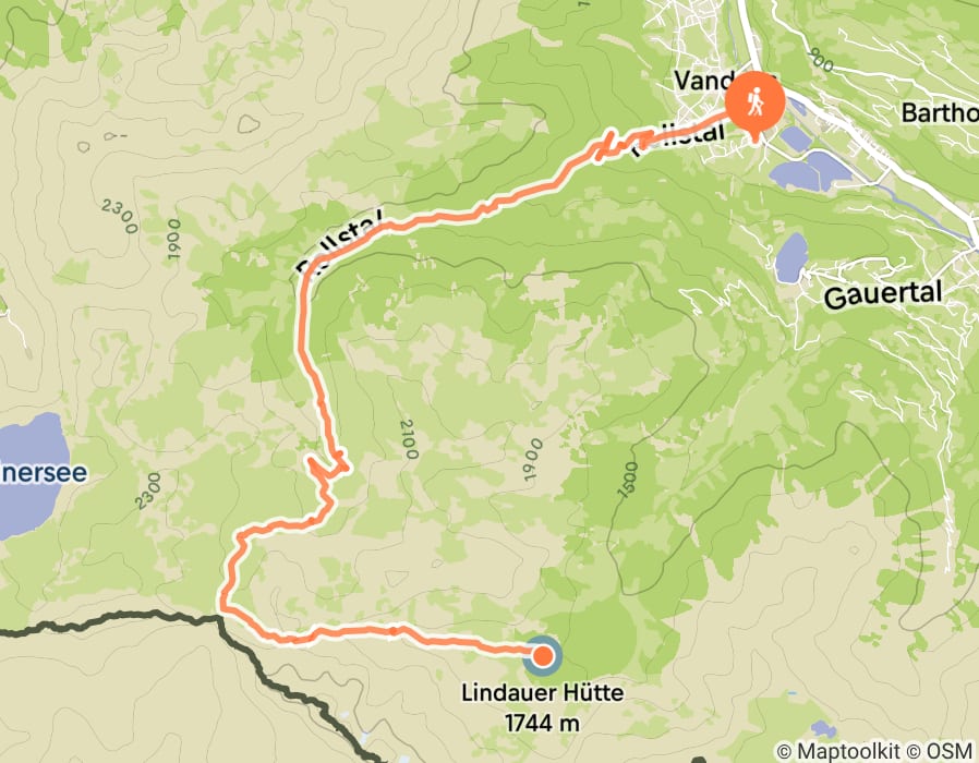 Karte der Tour