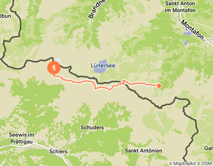 Karte der Tour