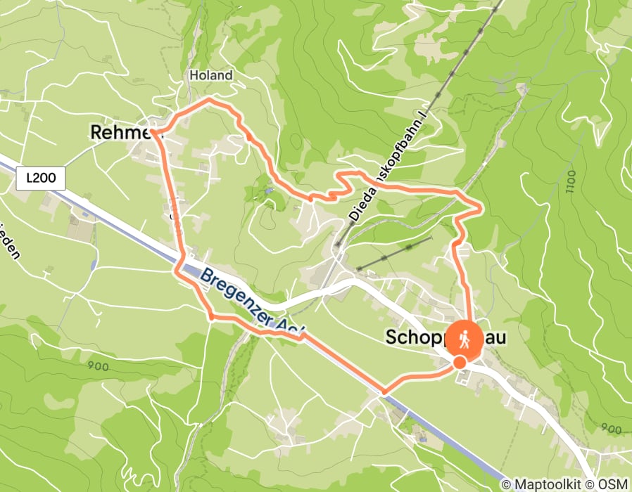 Karte der Tour