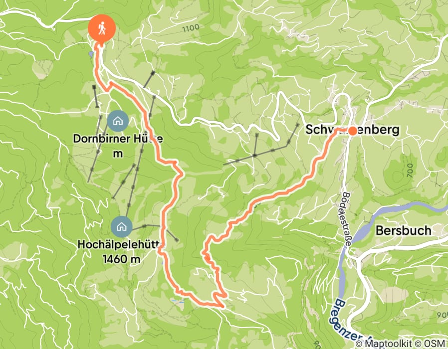 Karte der Tour