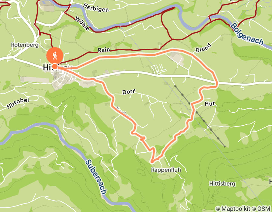Karte der Tour