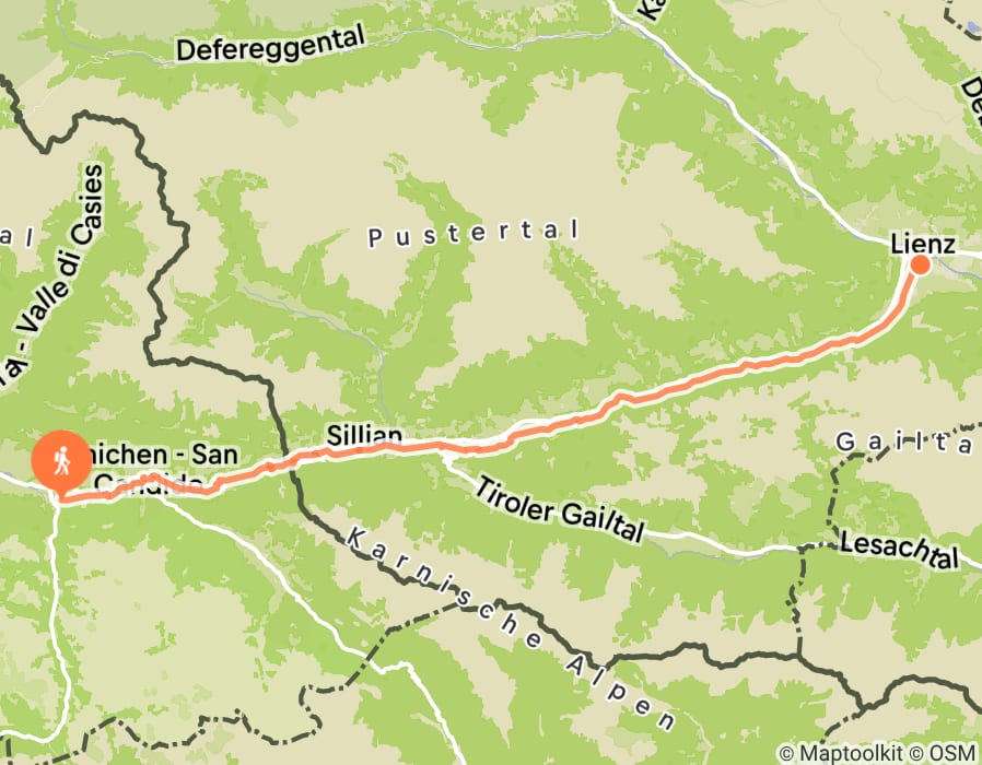Karte der Tour