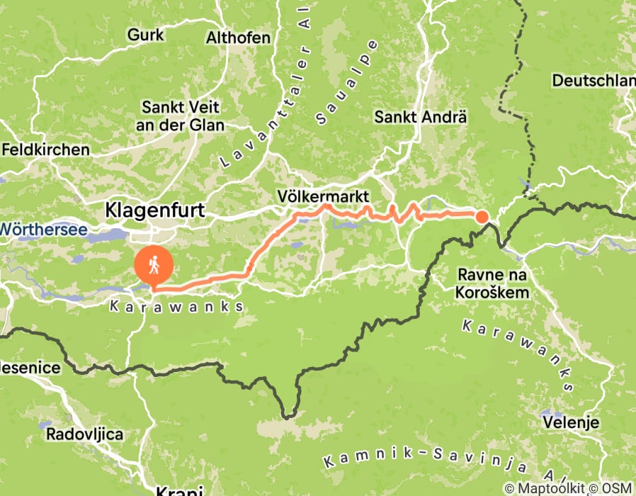 Karte der Tour