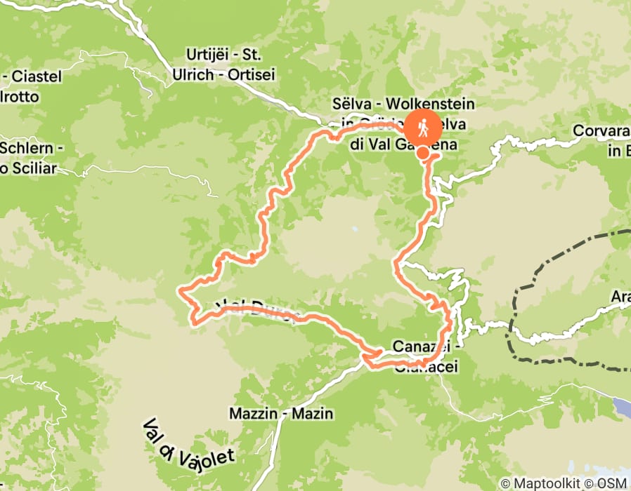Karte der Tour