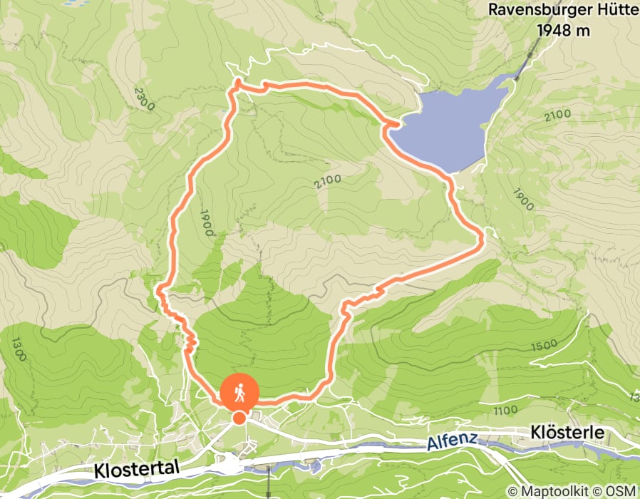 Karte der Tour
