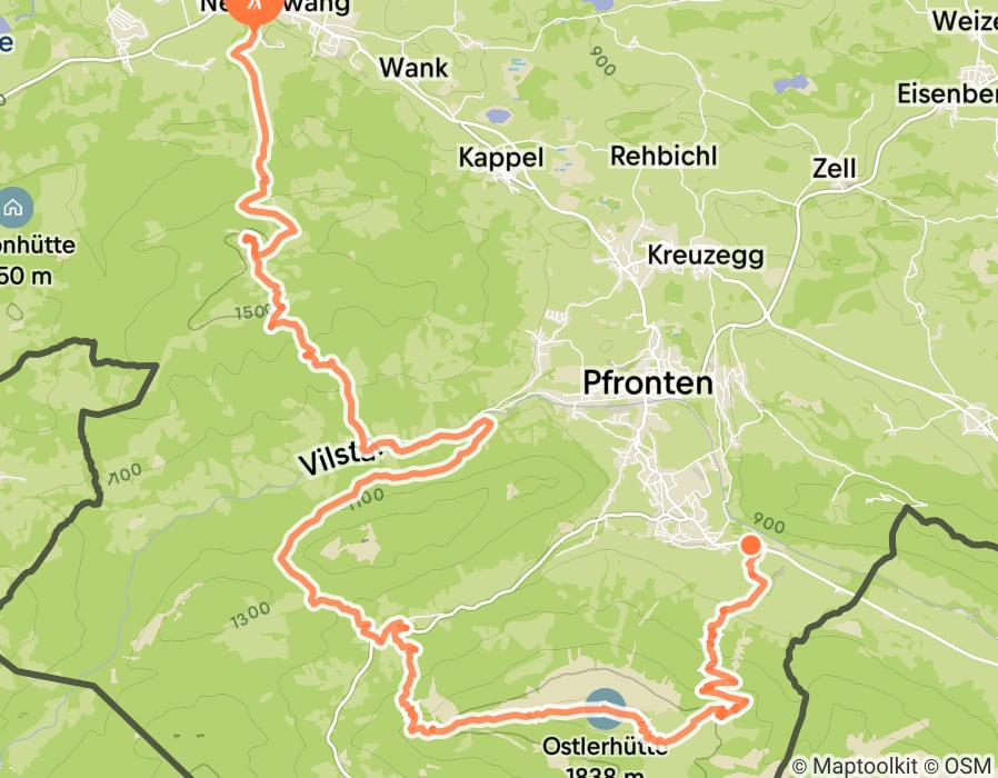 Karte der Tour
