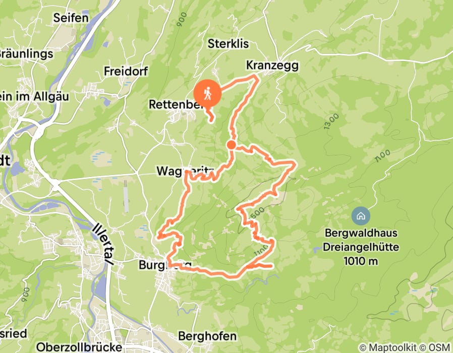 Karte der Tour