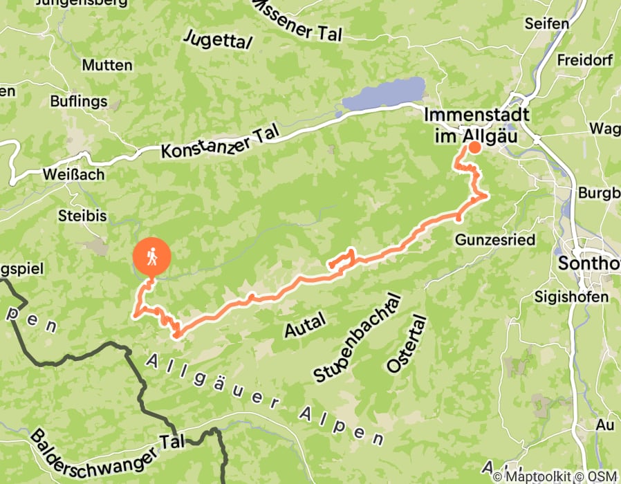 Karte der Tour