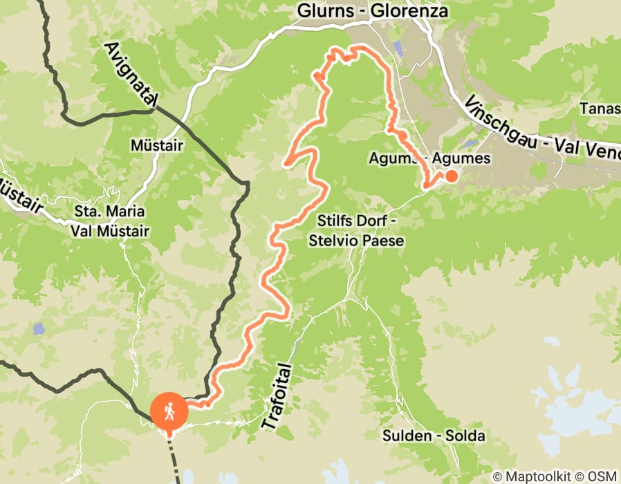 Karte der Tour