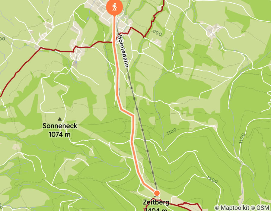 Karte der Tour