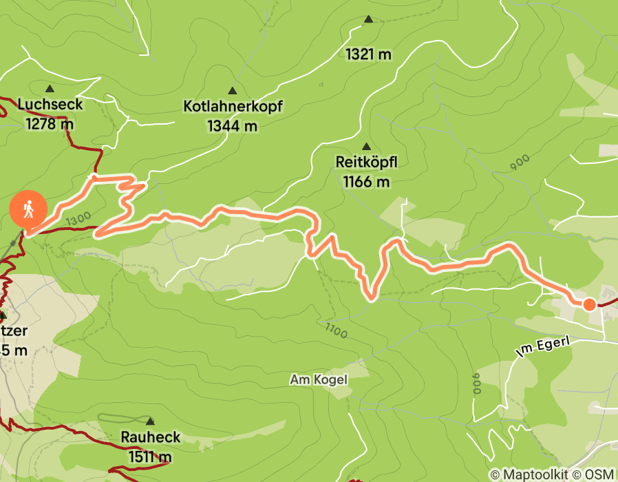 Karte der Tour