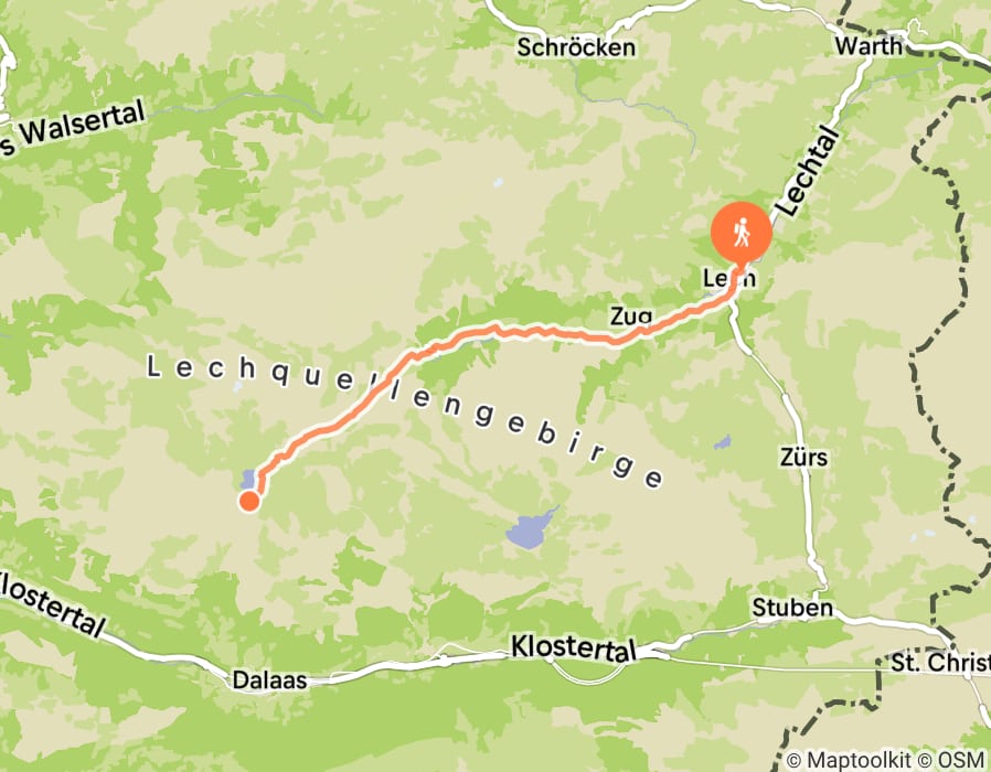Karte der Tour