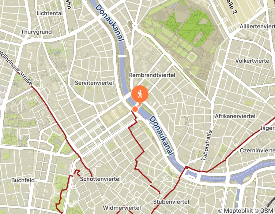 Karte der Tour