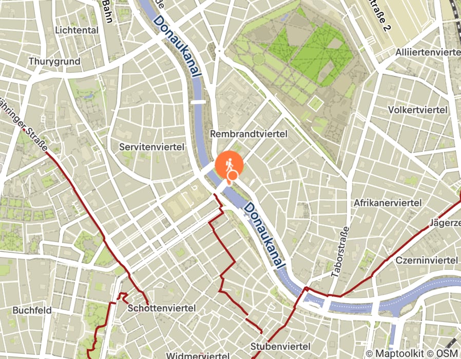 Karte der Tour