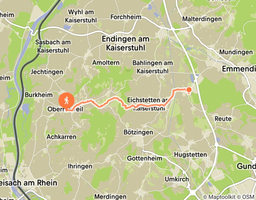Karte der Tour