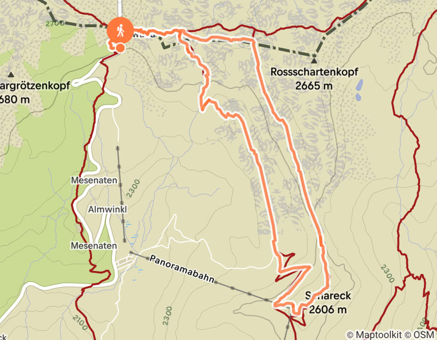 Karte der Tour