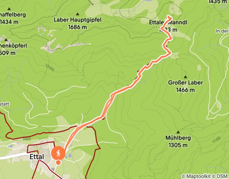 Karte der Tour