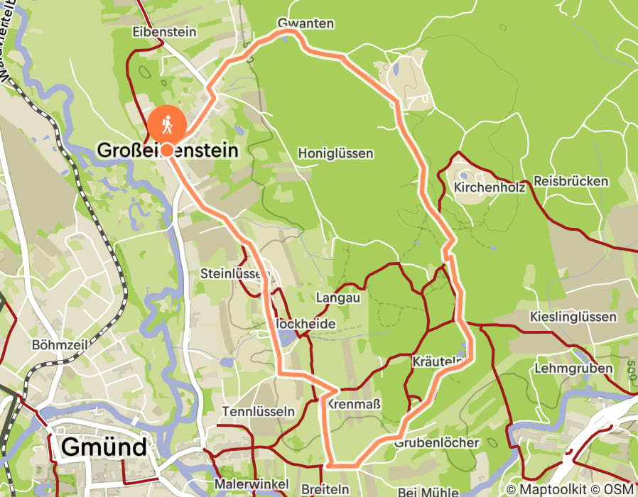 Karte der Tour