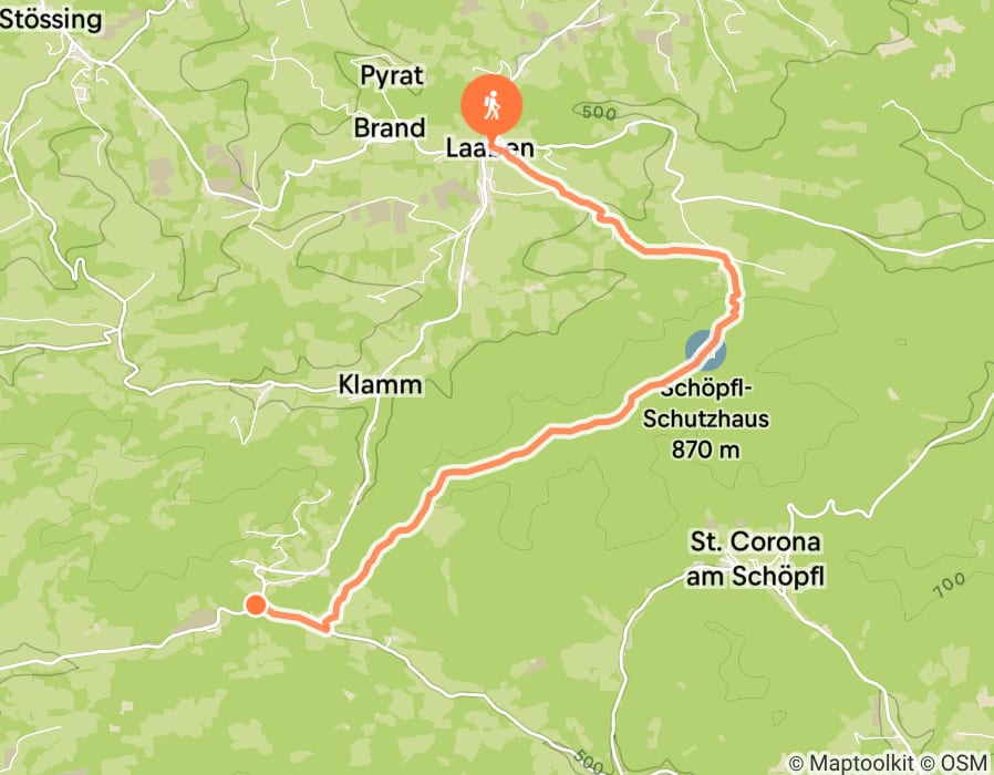 Karte der Tour