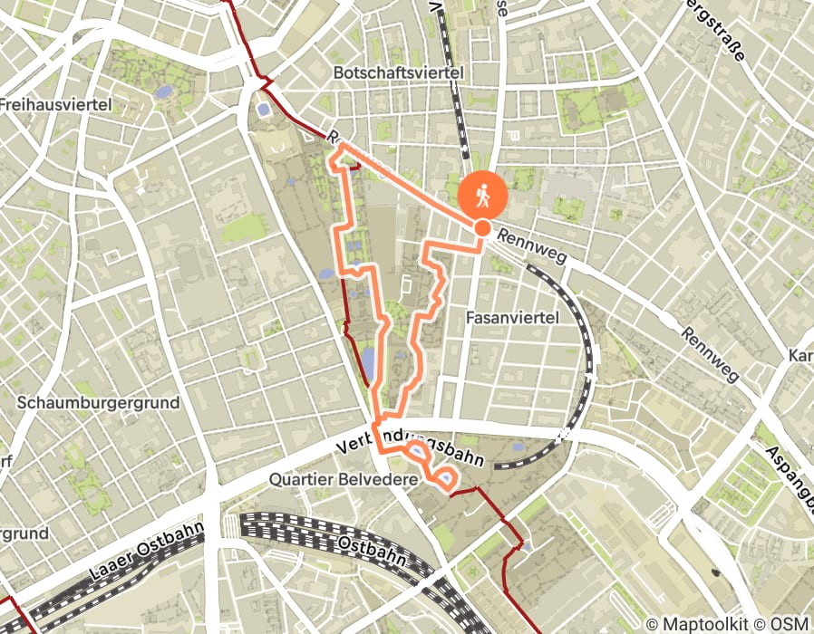 Karte der Tour