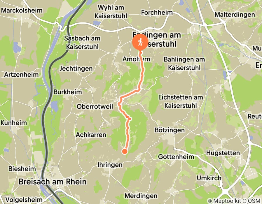 Karte der Tour