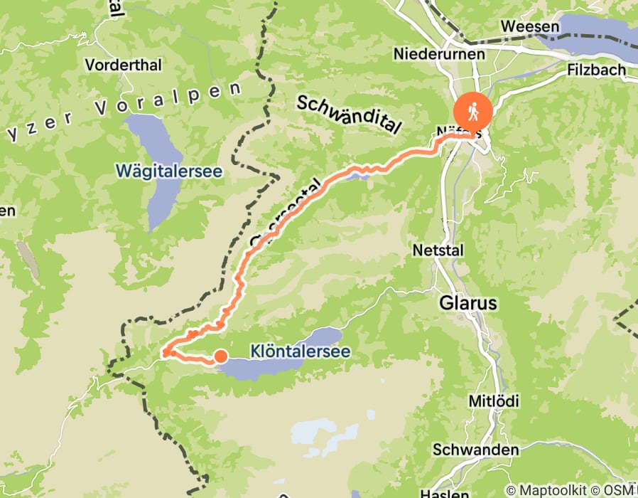 Karte der Tour