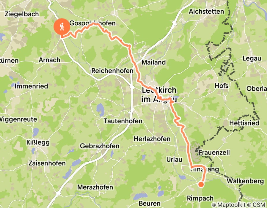 Karte der Tour