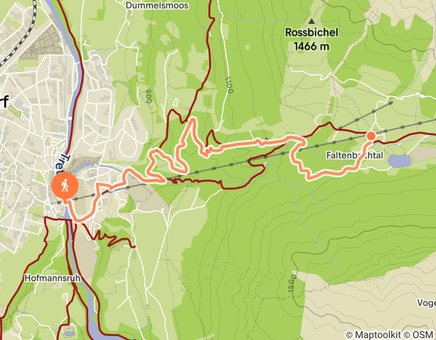 Karte der Tour