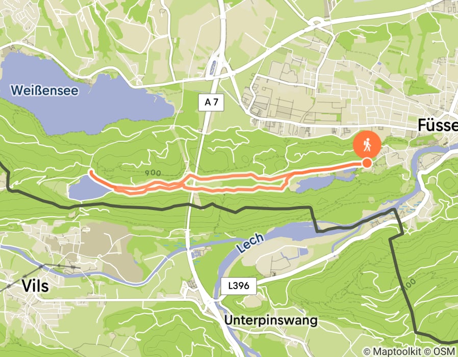 Karte der Tour