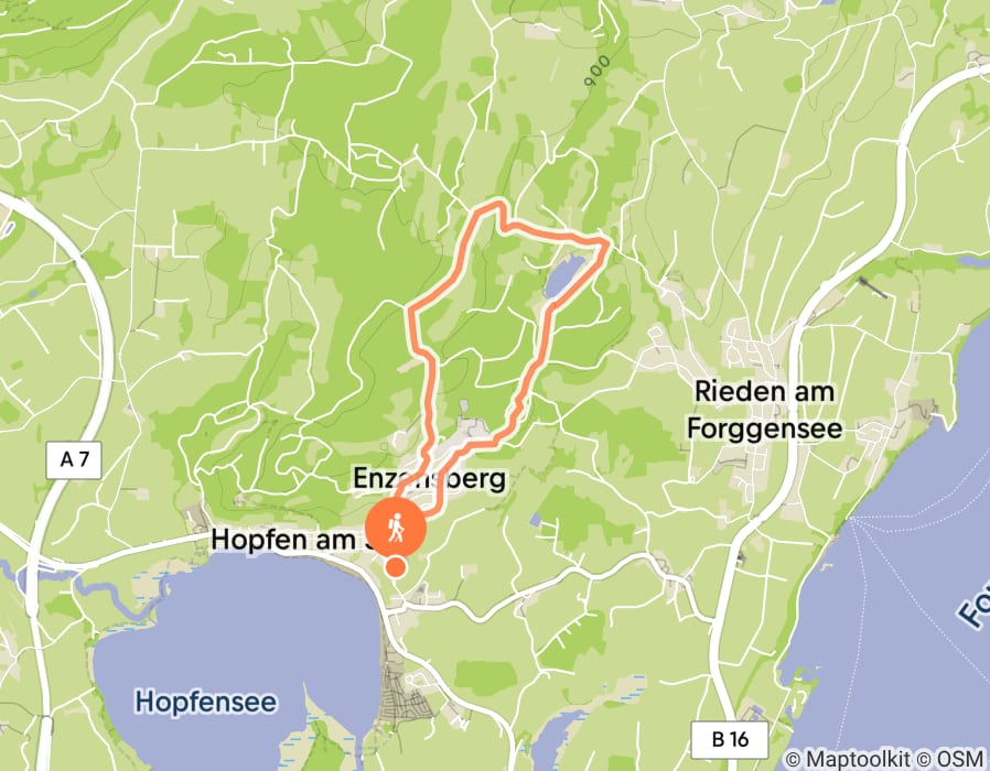 Karte der Tour