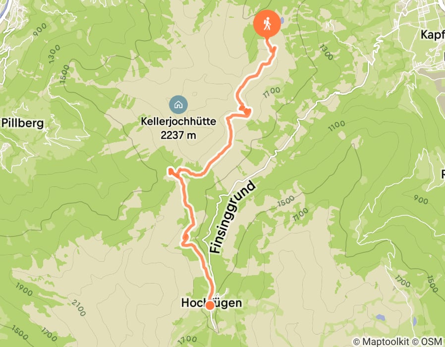 Karte der Tour